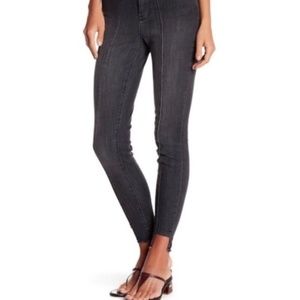 Dark Grey Melrose and Market Frayed/Offset Hem Jeans, Size 24